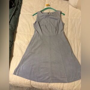 Elegant Gray Sleeveless Dress